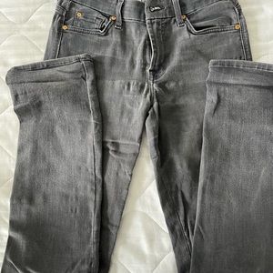7 for All Mankind Skinny Grey Jeans kimmie straight leg Size 4 27